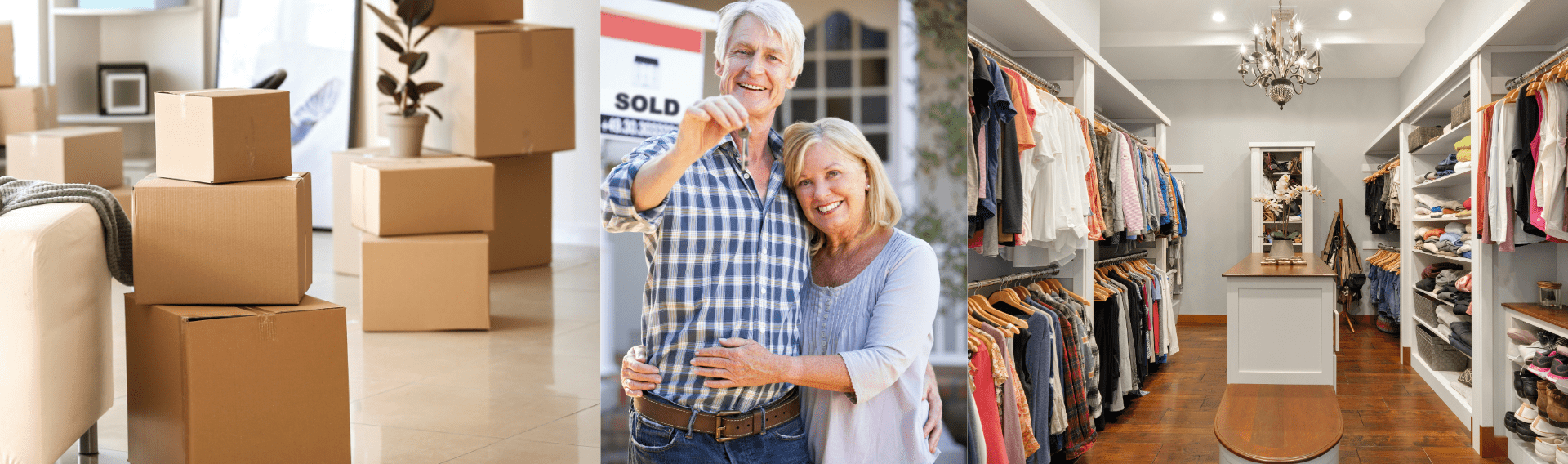Empower Your Transition : Contact Us! 1 contact us older couple happy they have the keys to their new home